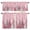 Pink, variant on Blush Pink Kitchen Curtains, Kitchen Curtains and Valances Set of 3, Christmas Pine Tree Lattice Dots Light Filtering Tailored Tier Curtain 24 Inch Length Drapes for Cafe Sink Bedroom