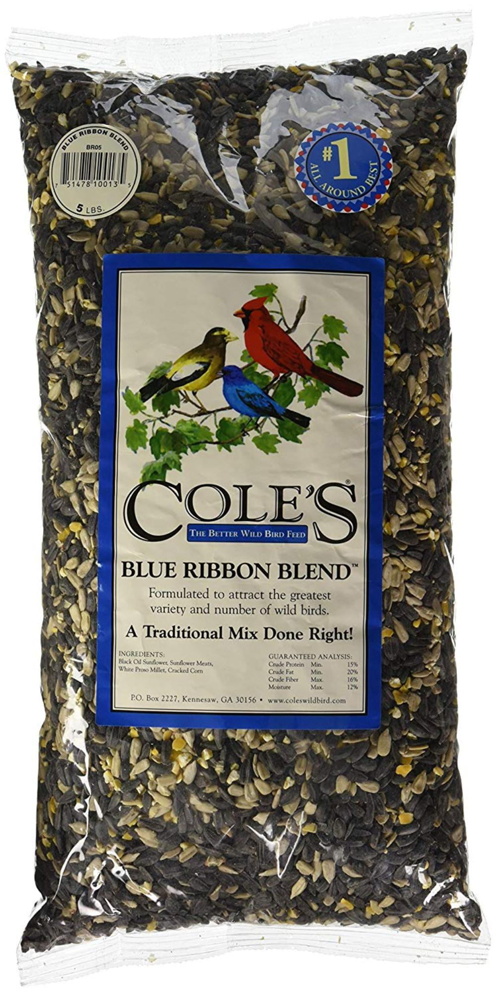 10-Pounds Coles BR10 Blue Ribbon Blend Bird Seed 