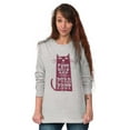 thumbnail image 3 of Cats are Purrfect Cute Kitty Lovers Women Plus Size Long Sleeve Graphic Tee Brisco Brands 2X, 3 of 5