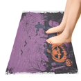 thumbnail image 5 of WOBOGO Halloween Night Background with Spooky Pumpkins Carpet 39x20in Kitchen Bathroom Plush Absorbent Non-Slip Floor Mat, 5 of 8