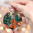 thumbnail image 4 of Violinist Playing Violin Christmas Ornament 2025, Personalized Violin Musical Instrument Ornament, Custom Violin Player Name Xmas Tree, Gifts for Violin Lovers, 4 of 5