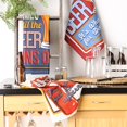 thumbnail image 2 of Juego de paños de cocina DII con estampado retro de cerveza, 100% algodón, 18 x 28 cm, 3 unidades, 2 of 8