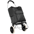 thumbnail image 3 of Tcbosik Shopping Cart for Groceries, Foldable Utility Cart with Wheels and Removable Bag, Portable Hand Truck, Black, 3 of 11