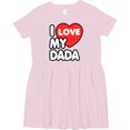 thumbnail image 3 of Inktastic I Love My Dada Girls Toddler Dress, 3 of 5