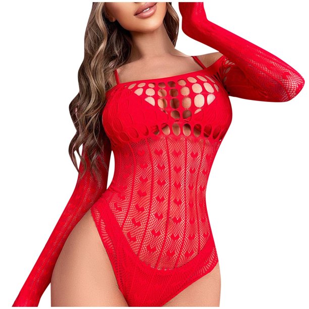 Gibobby Conjunto ropa interior mujer Ropa Dormir Mujer Sexy Accesorios erotico Ropa Sexi para Mujer lencería de Princesa Brasier y calzon Mujer Tanga Sexy Mujer(Rojo, Talla única)