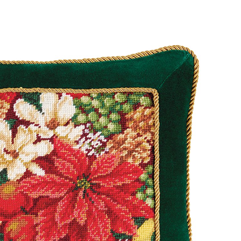 Full Bloom Needlepoint Pillow