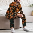 thumbnail image 7 of Salouo Daisies Print Button-Front Long Sleeve Pajama Set for Men, Soft 2Pjs Men's Long Sleeve Sleepwear-X-Large, 7 of 7