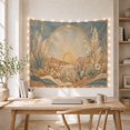 thumbnail image 5 of Potted Houseplants Shelves with Heart Radiant Emits, Nostalgic Vintage for Botanical Art Lovers, Wall Decor, Valentine'S Day Gift, Tapestry Wall Hanging for Dorm and Living Room, 5 of 7