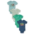 thumbnail image 3 of Koala Baby Baby Boys' 4-Pack Construction Bodysuits Color: aqua/multi Size: newborn, 3 of 3