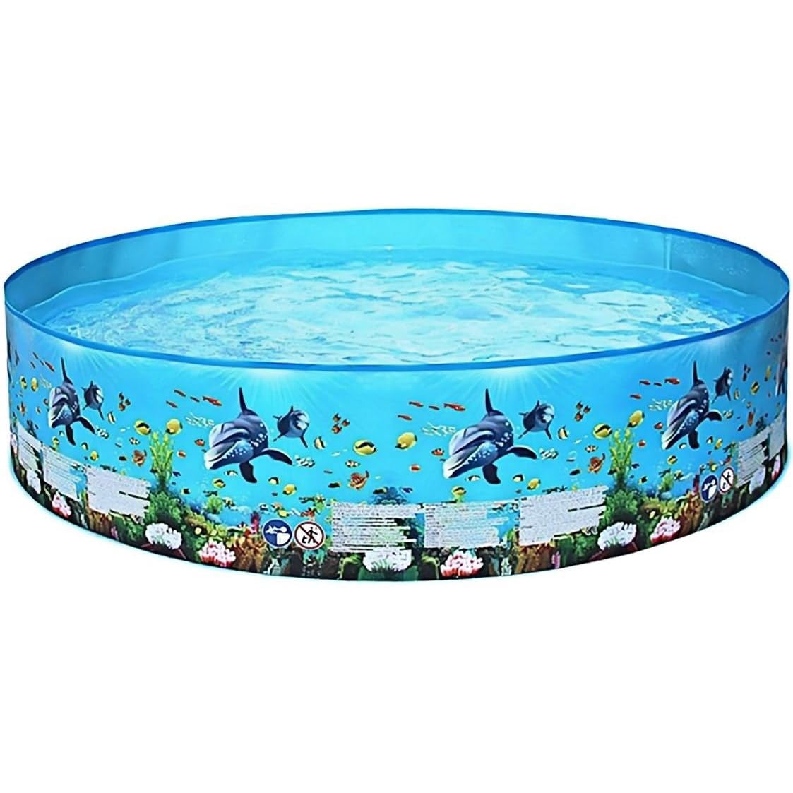 50" Foldable Kiddie Pool - Swimming Pond & Ocean Ball Pit for Kids,Toddlers,Adults,Pet Dogs - Quick Setup Collapsible Round Wading Pool for Indoor Outdoor Backyard,Lawn,Summer Water Play