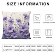 thumbnail image 5 of Chilfamy Pillow Covers Purple Flowers Throw Pillows, Outdoor Pillowcase Cushion Case Decor for Home Sofa Couch Bed PC-012 for Car Couch Bedroom White, 5 of 5