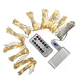 thumbnail image 3 of Cadena de luces LED para cortina con control remoto por USB, 300 luces, 8 modos de colores, alambre de cobre, 3 x 3 m, 3 of 14