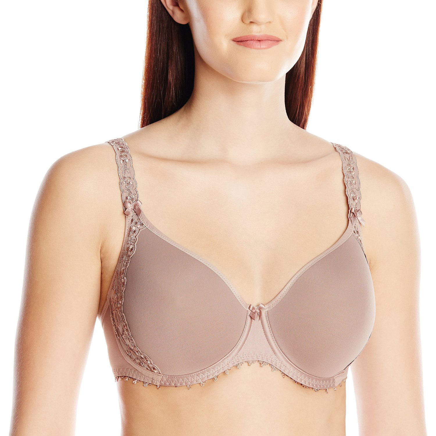Adored by Adore Me Women's Jamilla Unlined Underwire Mesh Embroidery Bra,  Sizes up 40DD 