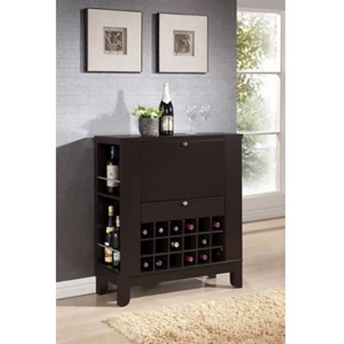 Modesto Brown Modern Dry Bar And Wine Cabinet Com Modesto Brown Modern Dry Bar And Wine, Modern Dry Bar And Wine Cabinet
