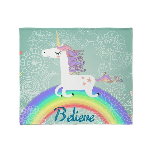 CafePress - Unicorn Throw Blanket - Soft Fleece Throw Blanket, 50"x60" for All Ages