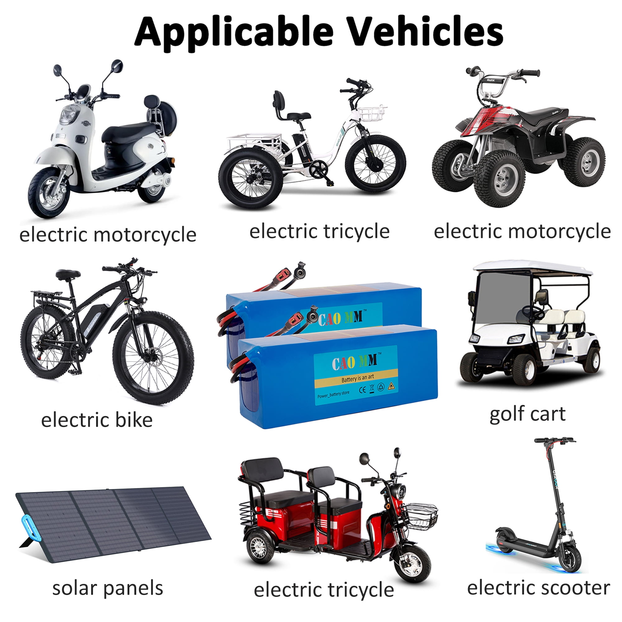 48V Battery 48V 20AH Ebike Battery with Charger 1200W Lithium Battery for Electric Bike Scooter