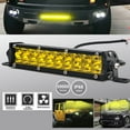 thumbnail image 1 of Barra de luz LED de trabajo con lente amarilla de 20 pulgadas, 180W, lámpara de conducción antiniebla para coche, lámpara para camión 4WD, 1 of 8