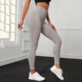 thumbnail image 4 of Gibobby Leggings de yoga para mujer Ropa deportiva para mujer, pantalones deportivos para mujer, cintura ancha, pantalones deportivos de Yoga para m(Caqui,CH), 4 of 5