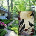 thumbnail image 6 of Halloween Crow Garden Flag Double Sided, Burlap Small Welcome Halloween Floral House Flags Seasonal Holiday Outdoor Outside Decor (ONLY FLAG), 6 of 8