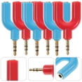 thumbnail image 3 of 6pcs U Shape 3.5mm Headphone Adapter Y Splitter 1 To 2 Headphone Splitter, 3 of 8