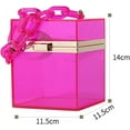 thumbnail image 3 of Kukuzhu Women Acrylic Transparent Evening Bags Purses Clutch Bag Chic Banquet Chain Crossbody Bag Handbag for Party Prom, 3 of 7