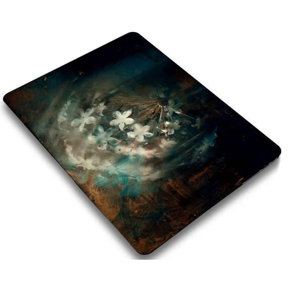 KSK KAISHEK Plastic Hard Case Cover Compatible with 2015 - 2012 Released Old MacBook Pro 15" No Touch + Black Keyboard Cover Model: A1398 Flower 0734