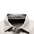 thumbnail image 3 of Caqnni Men's Polo Long Sleeve Breathable Option for Study Sessions (White,L), 3 of 5