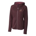 thumbnail image 2 of Women's Cutter & Buck Maroon Arizona State Sun Devils Mainsail Sweater-Knit Full-Zip Hoodie, 2 of 3
