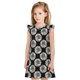 thumbnail image 1 of Fotbe White Sunflowers Vestido de Dormir para Niñas de 3 a 10 Años, Mangas Cortas, Estilo Princesa, Pijama Camisón con Mangas Voladas-X-Large, 1 of 6