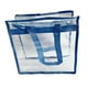 thumbnail image 2 of Bolsa de aseo bolsa de cosméticos bolsa de PVC bolsa de maquillaje transparente reutilizable bolsa de compras para eventos deportivos competición Azul, 2 of 9