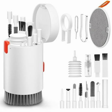 WowObjects® 3-in-1 Vinyl Record Player Cleaning Kit With Velvet Brush Carbon Fiber Stylus Brush