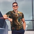 thumbnail image 4 of Balery Sunshine Butterfly Flower Bear Camisa Polo de Hombre con Estampado, de Manga Corta y Tejido Medio, Camisa Tipo Golf Polo-4X-Large, 4 of 6