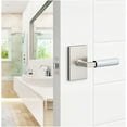 thumbnail image 3 of Sure-Loc LV101 FBL GRIP-KN 26 Levanto Passage Door Lever Set - Flat Black / Polished, 3 of 7