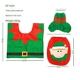 thumbnail image 4 of Christmas Clearance Holiday Deals 2024! Rvasteizo Christmas Decorations, Christmas Toilet Cover Santa Claus Four Piece Set Toilet Christmas Anti Fatigue Kitchen Mat , Waterproof Non-Slip Kitchen Mats, 4 of 6