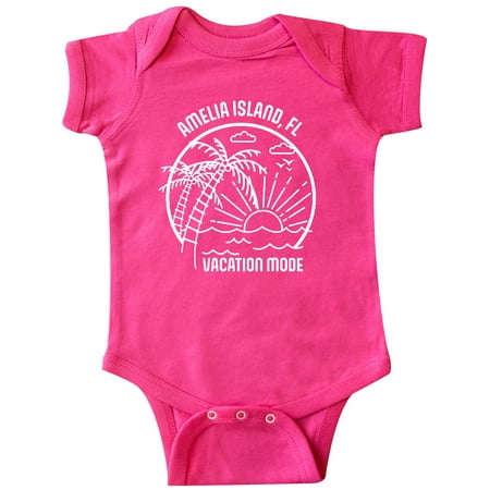 

Inktastic Summer Vacation Mode Amelia Island Florida Gift Baby Boy or Baby Girl Bodysuit