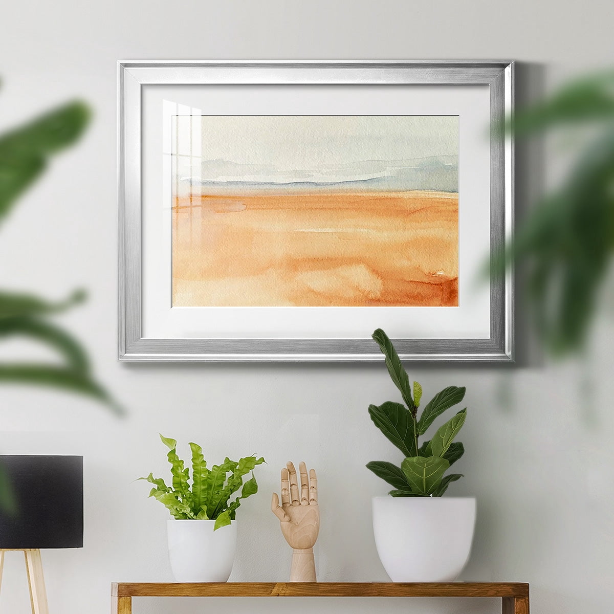 Ash Blue Horizon I Premium Framed Print - Ready to Hang