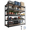 thumbnail image 1 of 5-Tier Adjustable Metal Garage Shelving Units, 48x24x72 Heavy Duty Garage Storage Shelves,2500 LBS Load Capacity Utility Storage Racks for Warehouse Garage Organization, 1 of 7