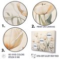 thumbnail image 3 of Designart "Beige Tulip Orchestral Display" Tulips Canvas Prints, 3 of 7