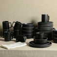 thumbnail image 4 of Gibson Home Zuma Nuevo 32 Piece Plates, Bowls, and Mug (Service for 8) Dinnerware Set - Black, 4 of 8
