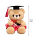 thumbnail image 3 of Juguete de peluche de oso de graduación con gorro de doctorado | Animal de peluche suave | Muñeco de peluche decorativo para graduación | Regalo de recuerdo único | 18cm de altura | Paquete, 3 of 6
