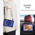 thumbnail image 5 of For Samsung Galaxy Tab A8 Case 10.5 inch, 360 Rotating Shockproof Cover with Stand, Screen Protector, Shoulder Strap (2022, SM-X200/X205/X207), Dark Blue PC, 5 of 7