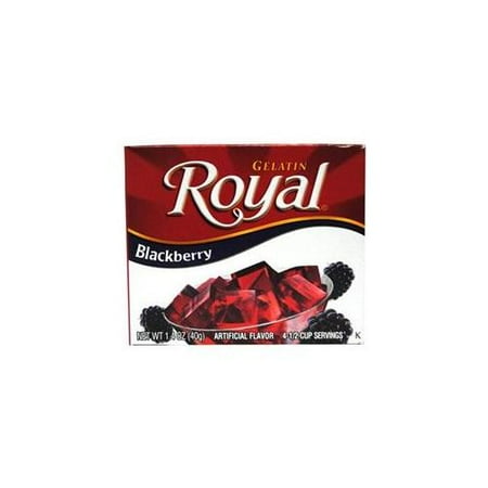 Bulk Buys Royal Blackberry Gelatin - Case of 12