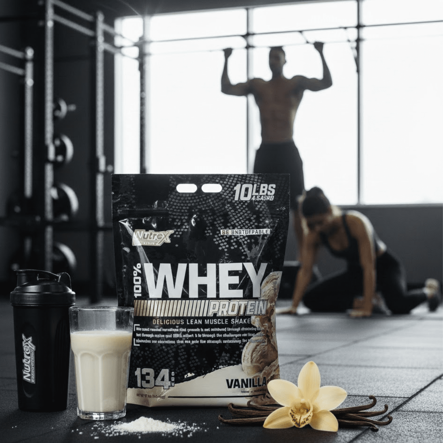 Nutrex Research 100% Whey Protein Powder Concentrate and Isolate Vanilla 10lb