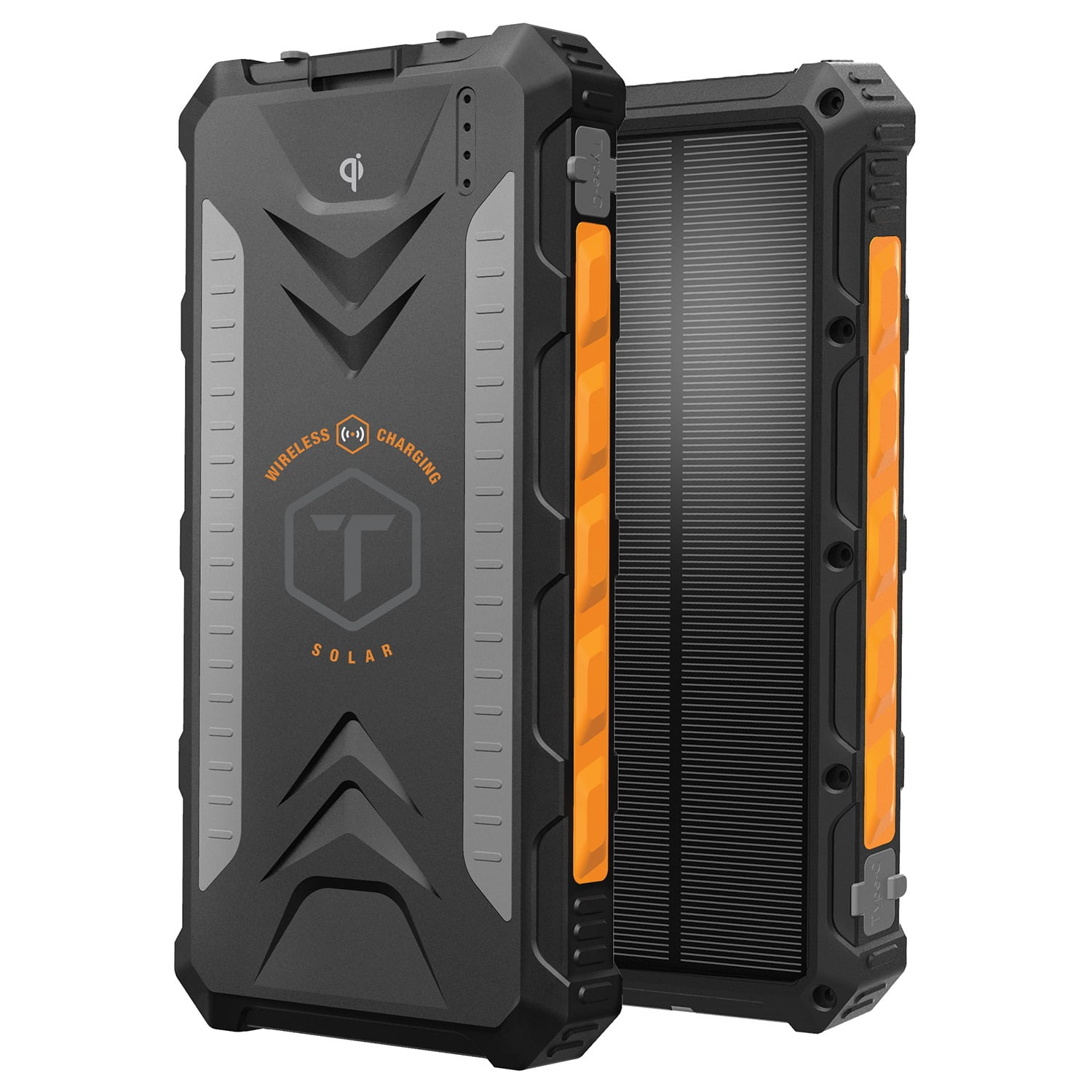 10,000 MAH SOLAR CHARGER & WIRELESS PORTABLE POWER BANK ROC10