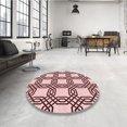 thumbnail image 3 of Ahgly Company Indoor Square Patterned Brown Red Area Rugs, 8' Square, 3 of 6
