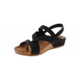 thumbnail image 5 of Euro Soft By Sofft Gianetta Comfort Wedge Sandal Black | GIANETTA-BLACK, 5 of 6