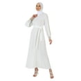 thumbnail image 2 of White - Crew neck - Unlined - Modest Dress - Refka, 2 of 5