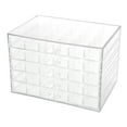 thumbnail image 2 of Caja de almacenamiento - 120 rejillas Secuencia de decoración de uñas Organizar caja Caja de almacenamiento de arte de uñas vacía transparente, 2 of 5