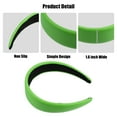 thumbnail image 4 of Unique Bargains Faux Leather Headband Hairband for Women 1.6 Inch Wide Green, 4 of 7