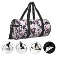 thumbnail image 3 of Fotbe Lilies Flowers Bolsa Deportiva de Lona Plegable con Estampado, Bolsa de Gimnasio con Bolsillo Seco/Húmedo, Bolsa de Viaje Ultraligera de Gran Capacidad, 3 of 6